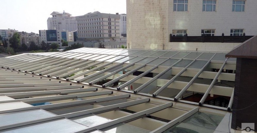 Ürdün-Amman Bristol Otel Kapalı Havuz Çelik Kontrüksiyon Çatı Projesi