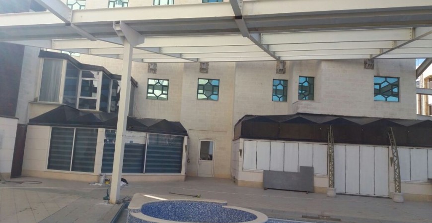 Ürdün-Amman Bristol Otel Kapalı Havuz Çelik Kontrüksiyon Çatı Projesi